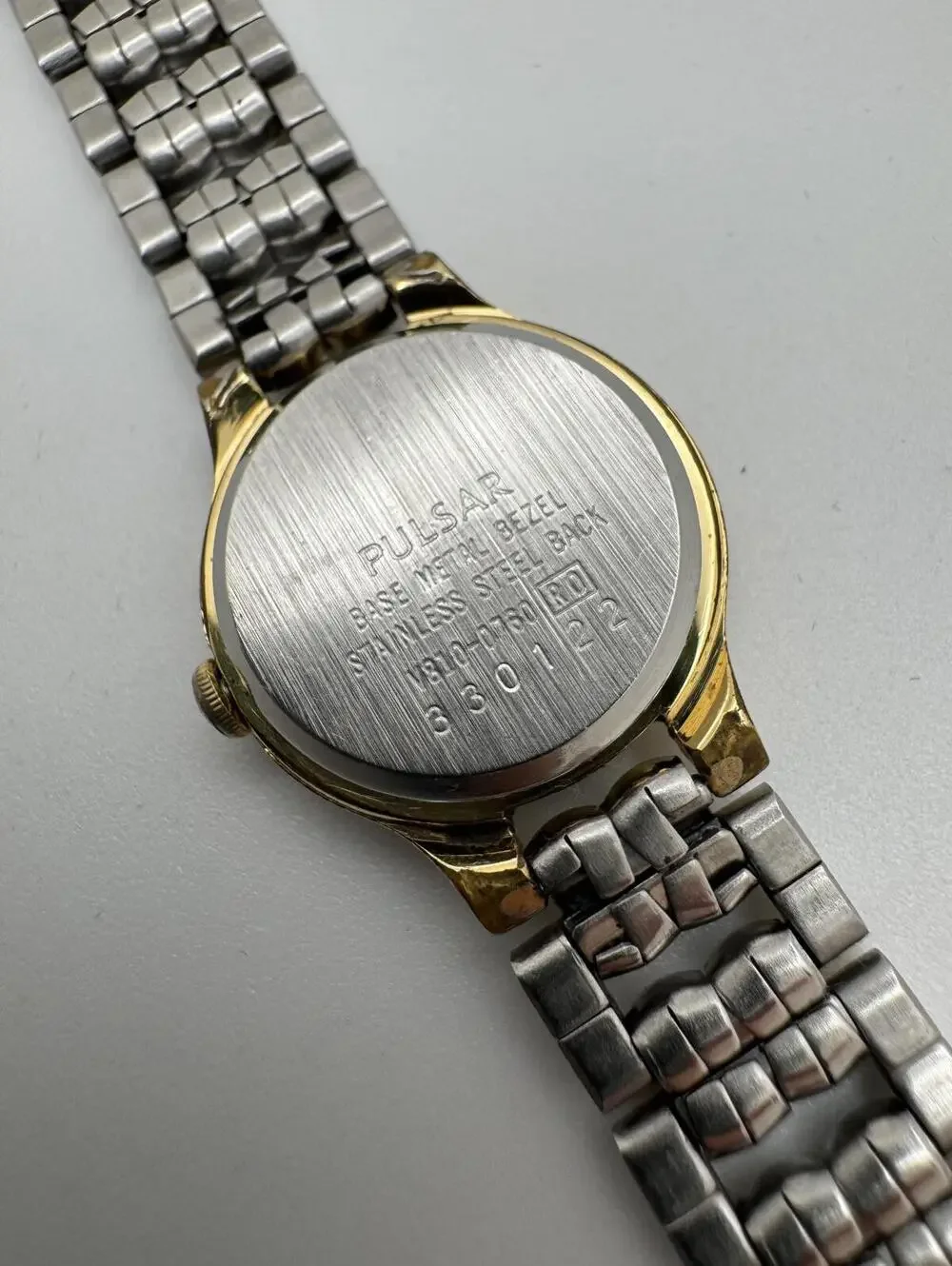 Vintage Pulsar Quartz Watch Gold Two Tone 22mm Japan Movement New Battery
